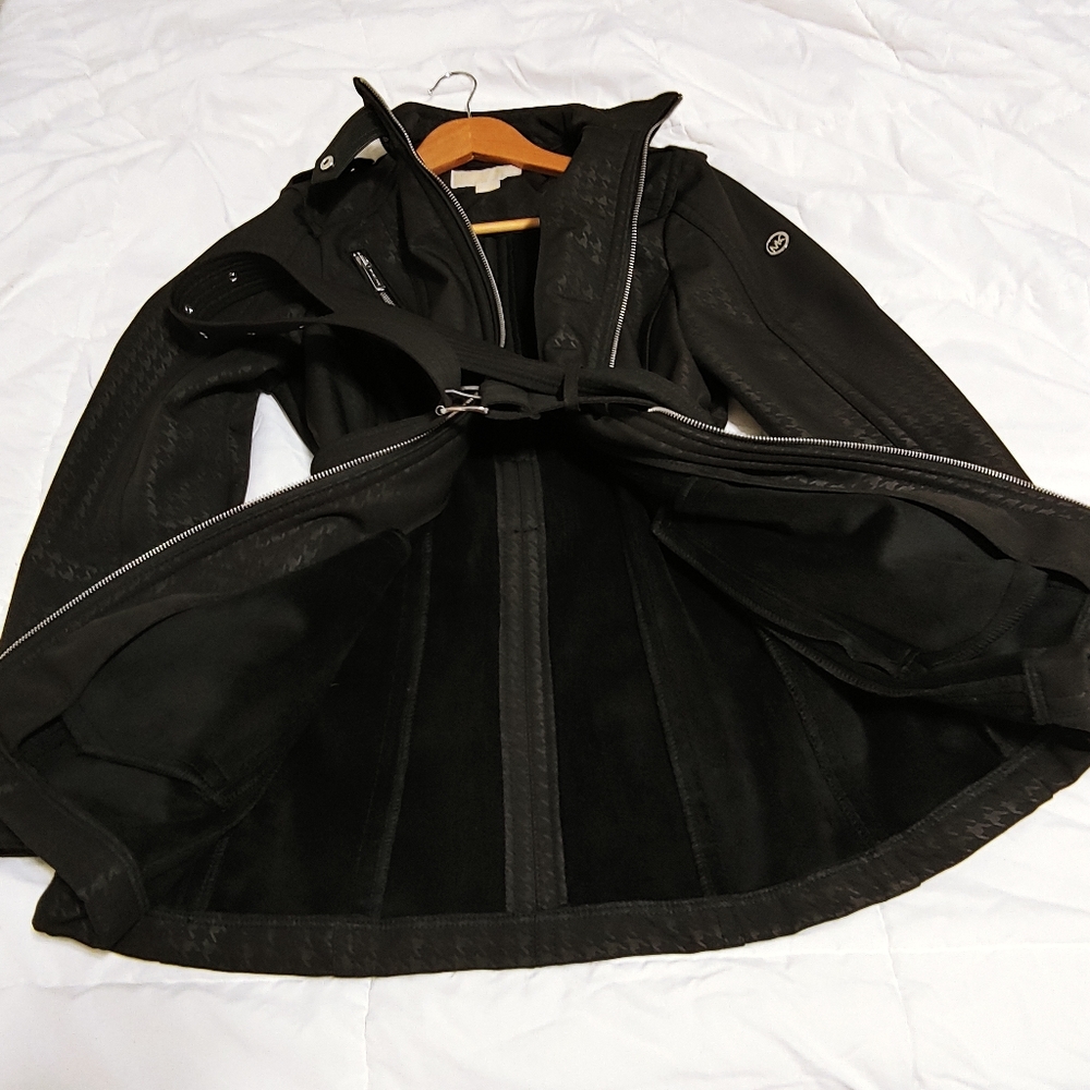 NWT Michael Kors Rider shell Jacket Black S - Picture 2 of 11
